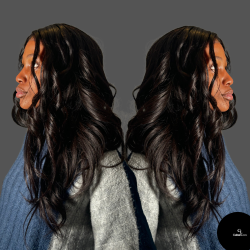 'MONICA' Natural Black Closure Wig